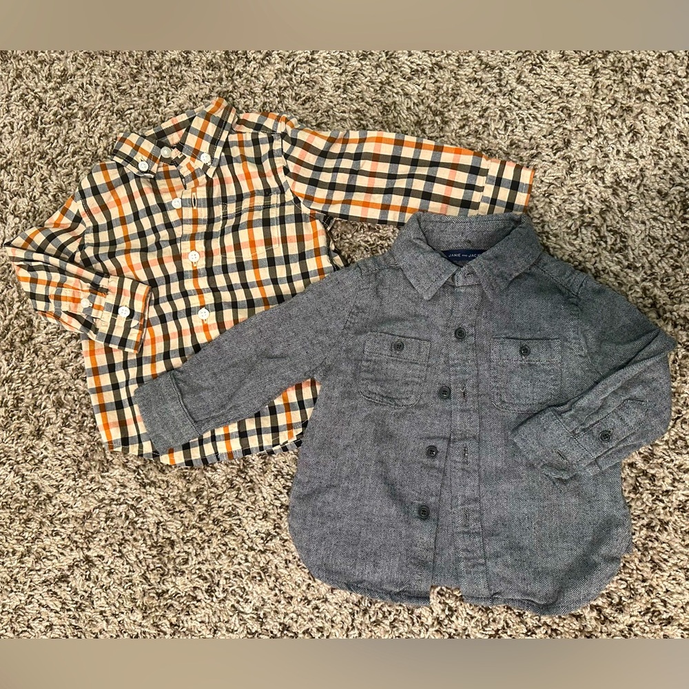 Janie and Jack button up shirts